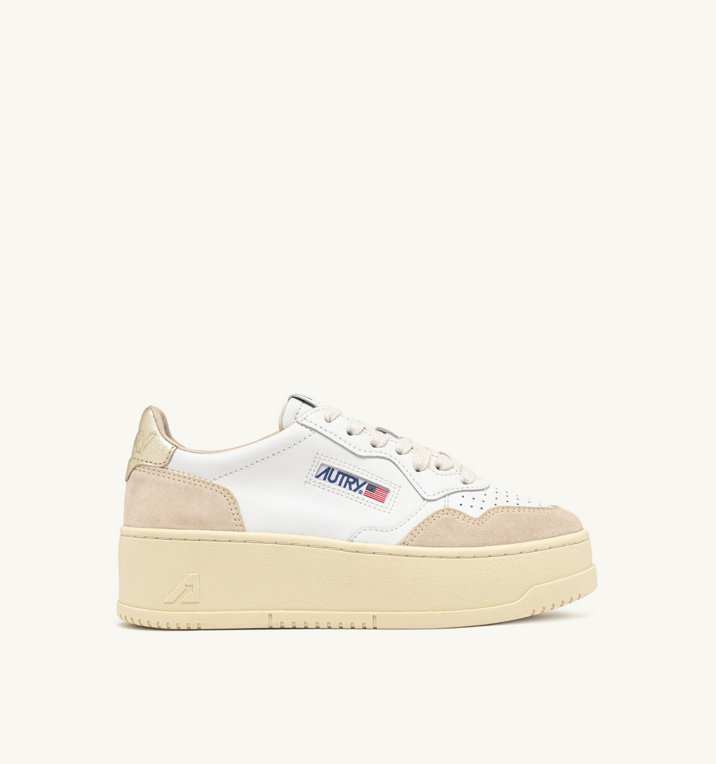 Baskets Platform LS01 Suede White Platinum