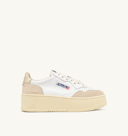 Baskets Platform LS01 Suede White Platinum