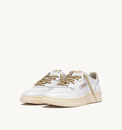 Baskets Medalist SW01 White Lurex Or