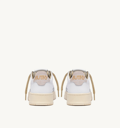 Baskets Medalist SW01 White Lurex Or