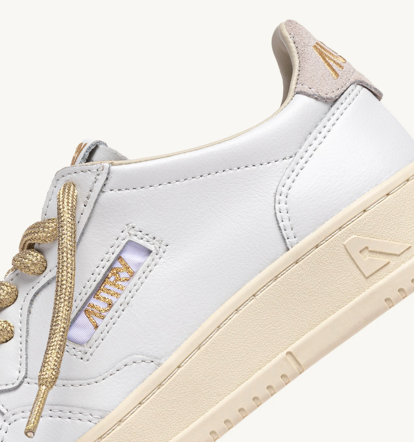 Baskets Medalist SW01 White Lurex Or