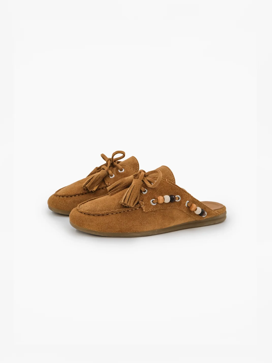 Mules Killian Daim Cognac