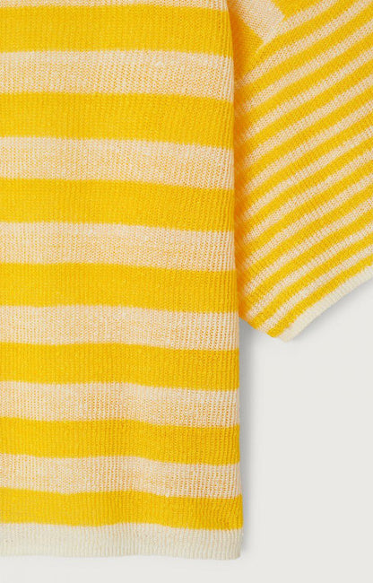 Pull Epaky Tournesol Rayé Ecru