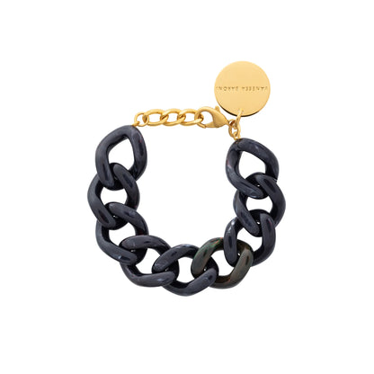 Bracelet Flat Black Universe Marble