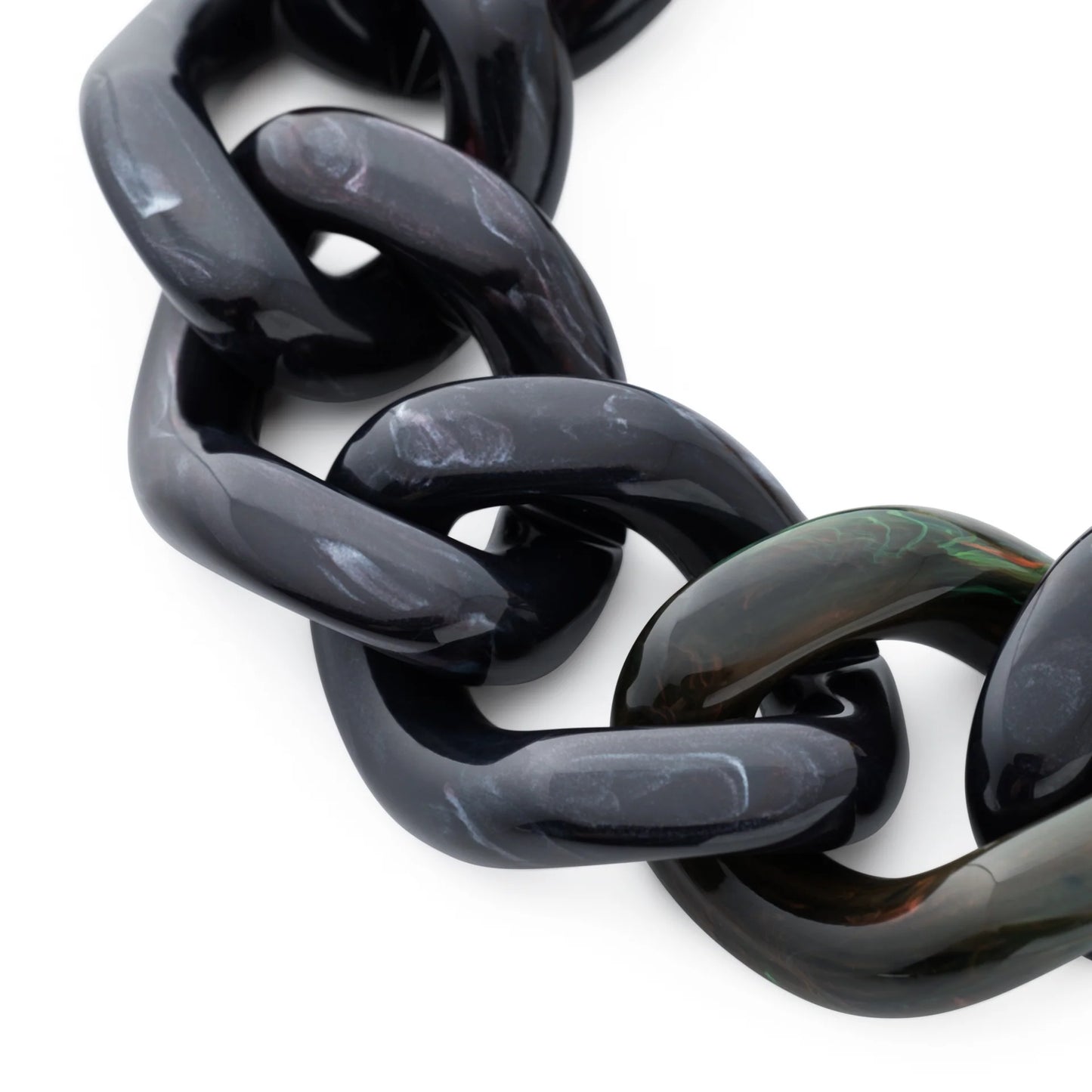 Bracelet Flat Black Universe Marble