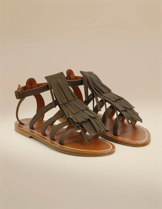 Sandales Fregate Velours Metal