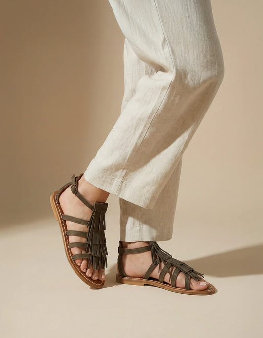 Sandales Fregate Velours Metal
