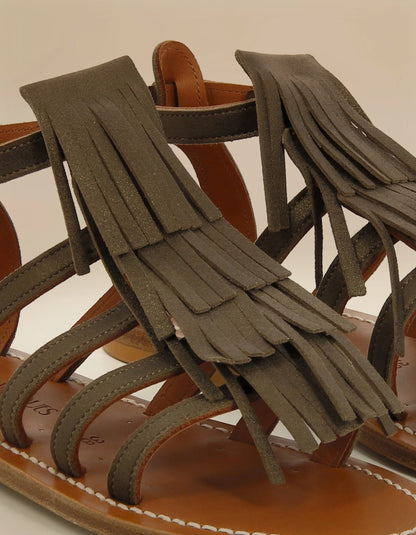 Sandales Fregate Velours Metal