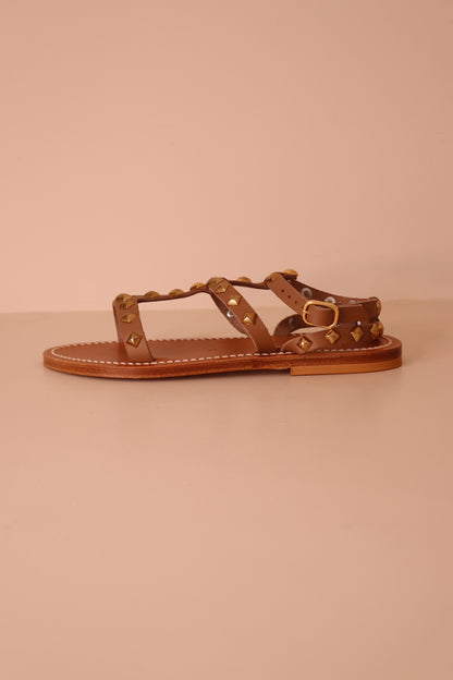 Sandales Arelatepyr Taupe Or