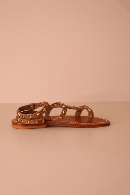 Sandales Arelatepyr Taupe Or