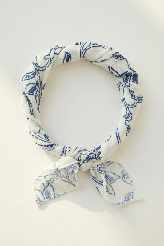 Foulard Allan White Fuji