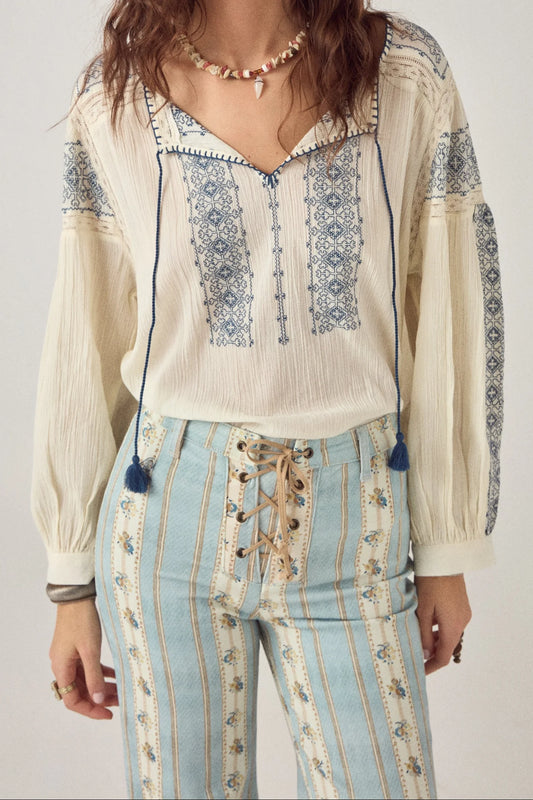 Chemise Claudia Lapislazuli