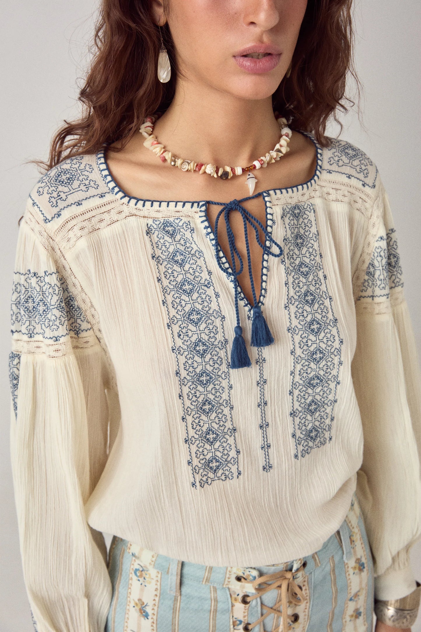 Chemise Claudia Lapislazuli