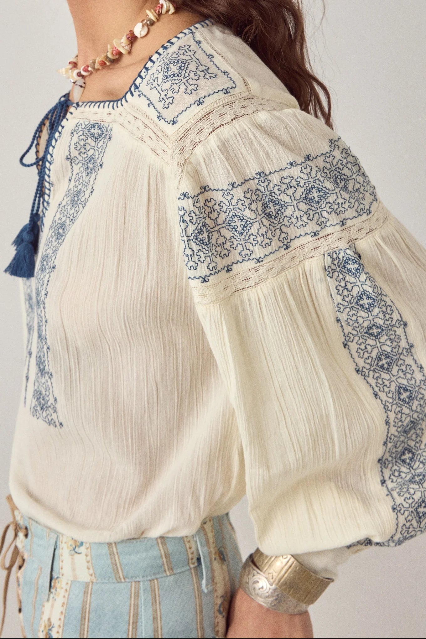 Chemise Claudia Lapislazuli