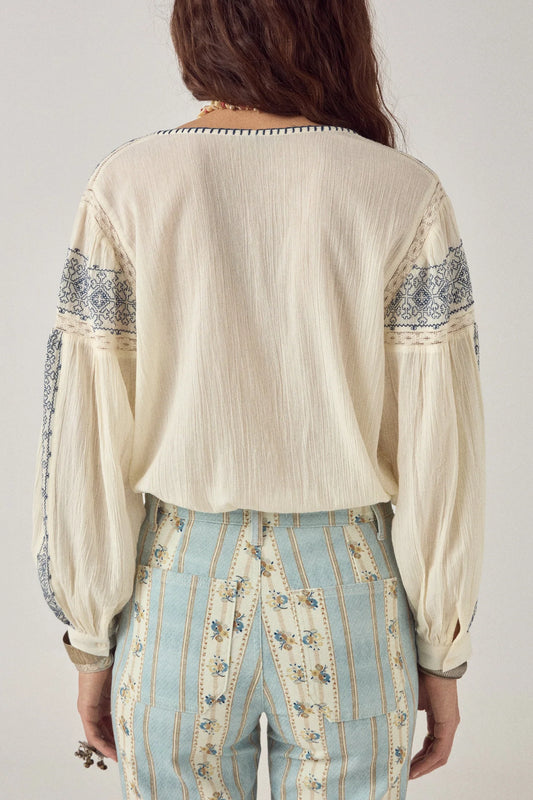 Chemise Claudia Lapislazuli