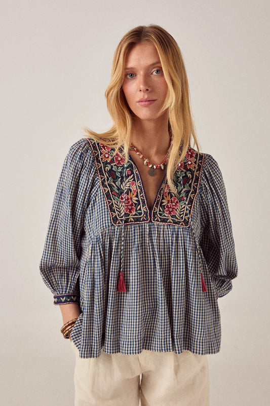 Chemise April Bleu Picnic