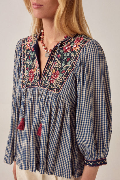 Chemise April Bleu Picnic