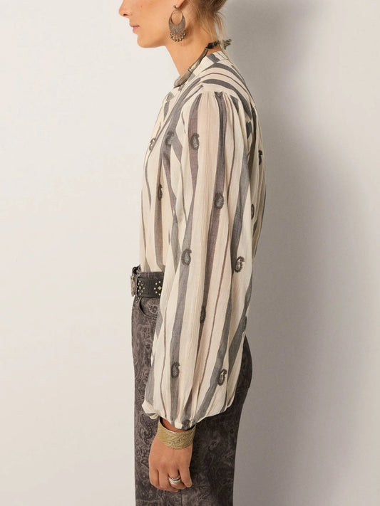 Chemise Perla Ivory Paisley