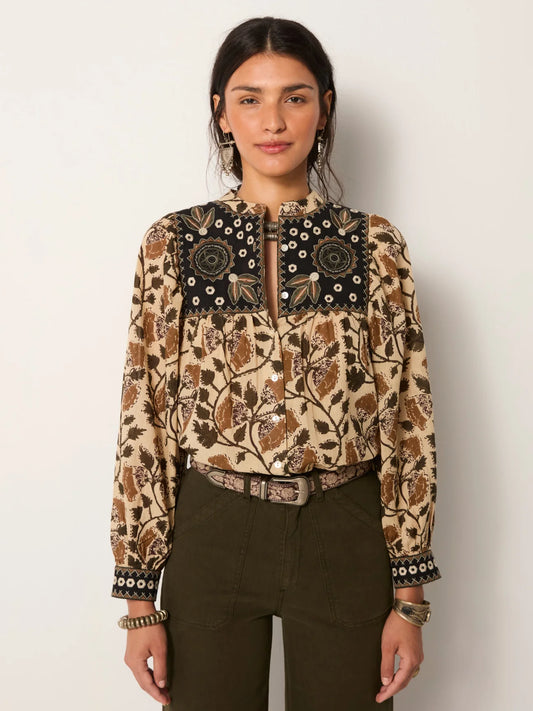 Chemise Amelia Khaki Forest