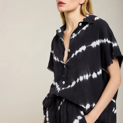 Chemise Corinthe Tie Dye Black Navy