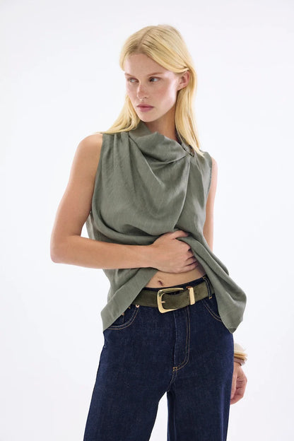 Top Bale Kaki Stripes