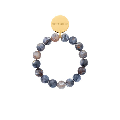 Bracelet Mini Beads Flex Blue Jeans Marble