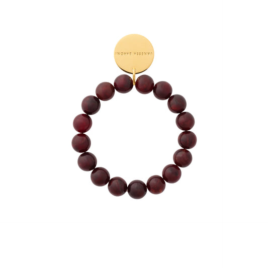 Bracelet Mini Beads Flex Bordeaux Marble