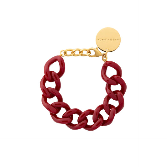 Bracelet Mini Flat Bordeaux Marble