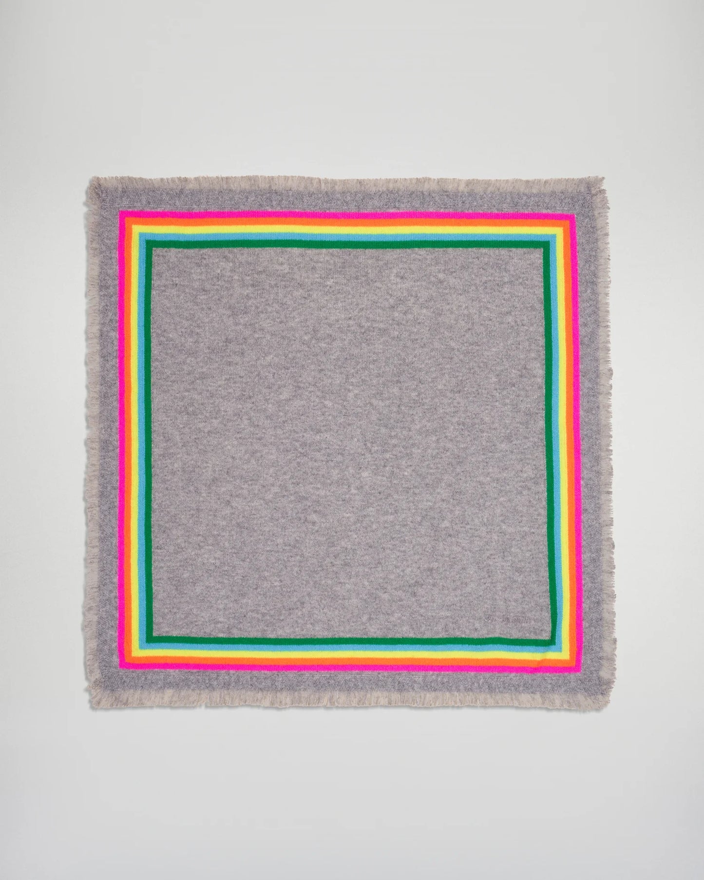 Foulard Bandes Multico Gris Chine