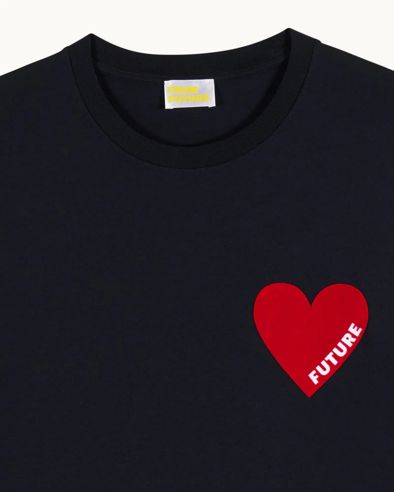 T-shirt Coeur Noir