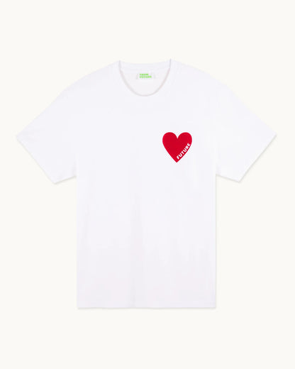 T-shirt Coeur Blanc
