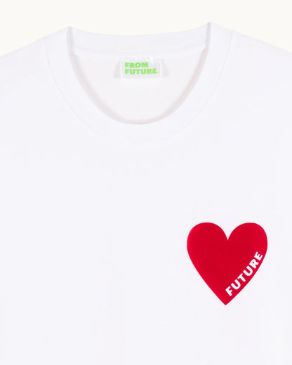T-shirt Coeur Blanc