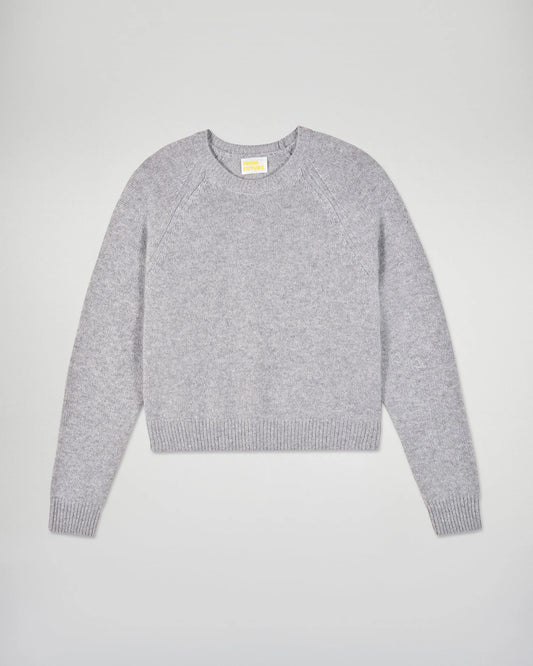 Pull Col Rond Gris Chine Fonce