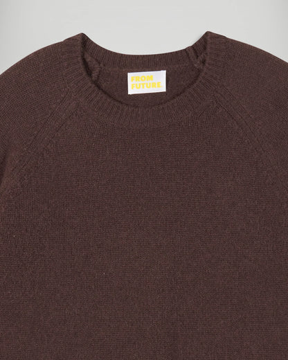Pull Col Rond Chocolat