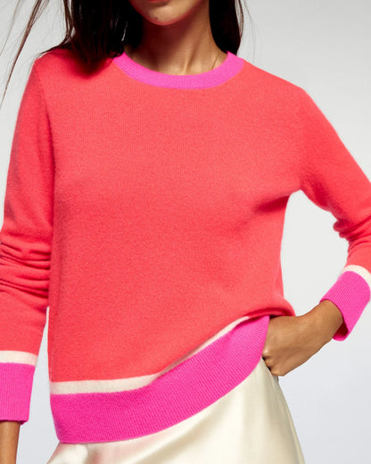 Pull Bicolore Cosmic Coral