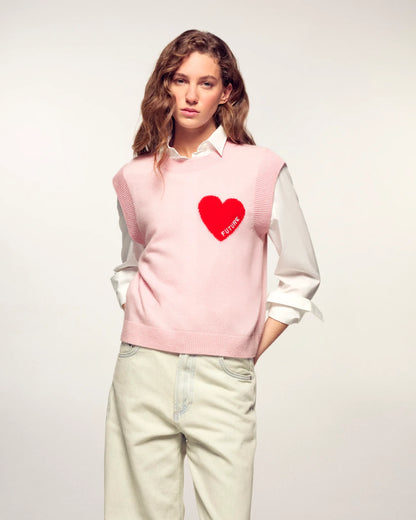 Pull Sans Manches Sky Pink