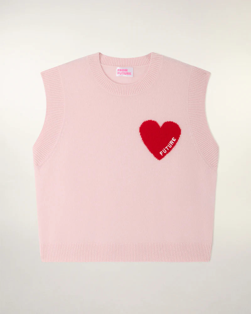 Pull Sans Manches Sky Pink