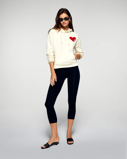 Sweat Capuche Coeur Sable