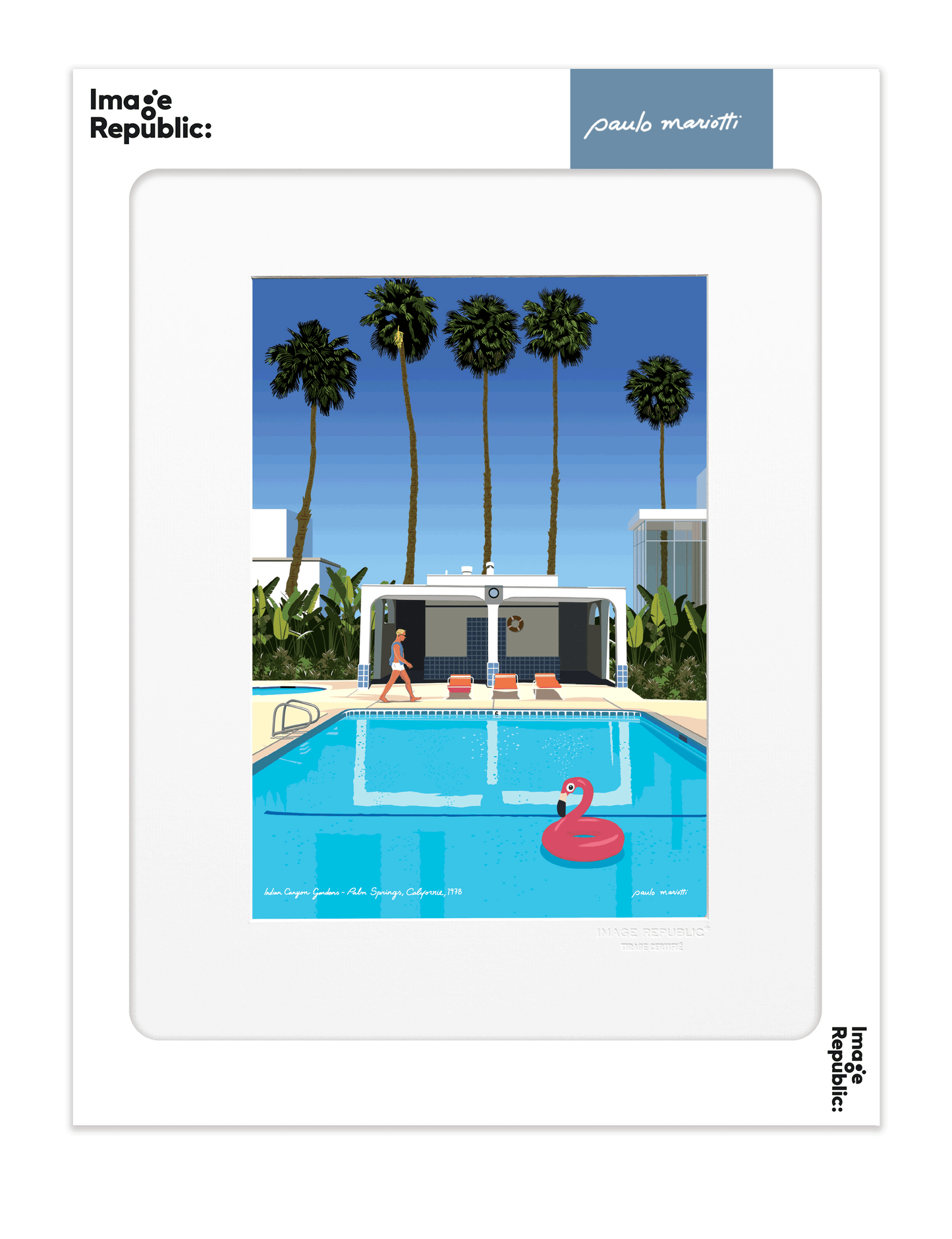 Affiche 40x50 Mariotti Palm Spring