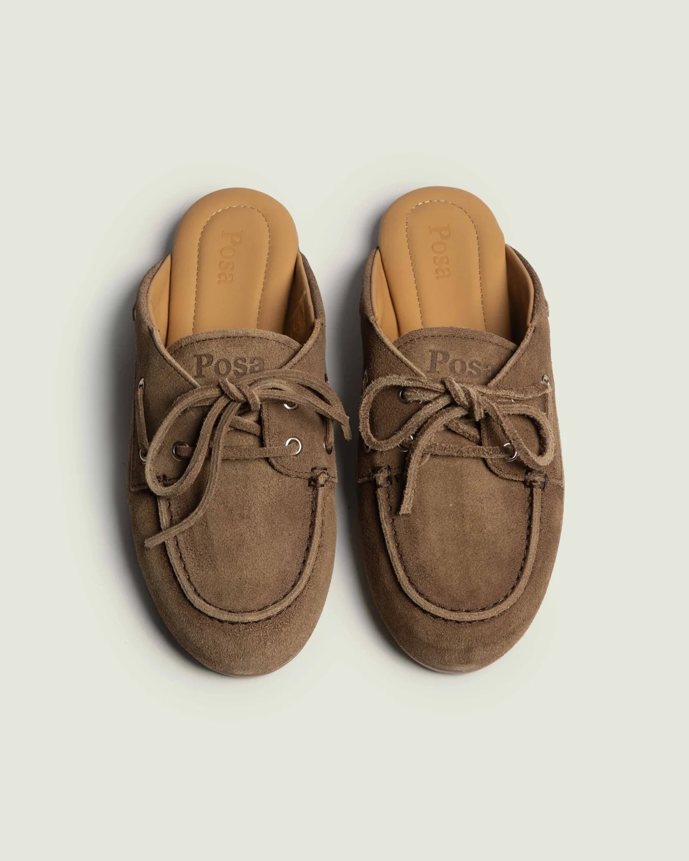 Mules Daim Dark Brown