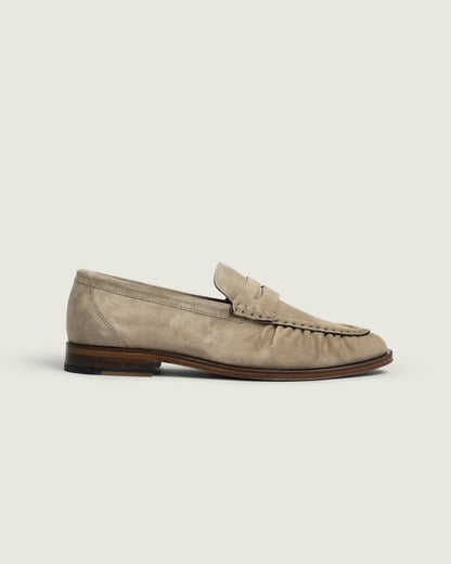 Mocassin Penny Daim Light Taupe