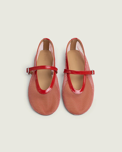 Ballerines Résille Red