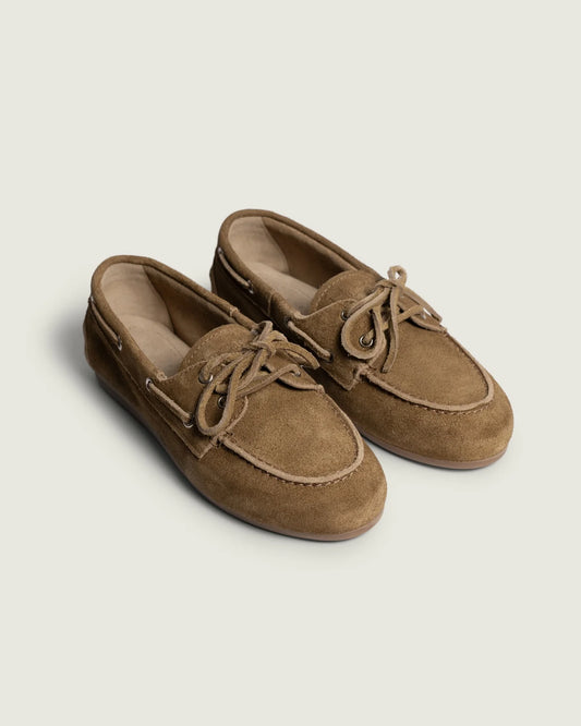 Mocassin Bateau Daim Desert Tan