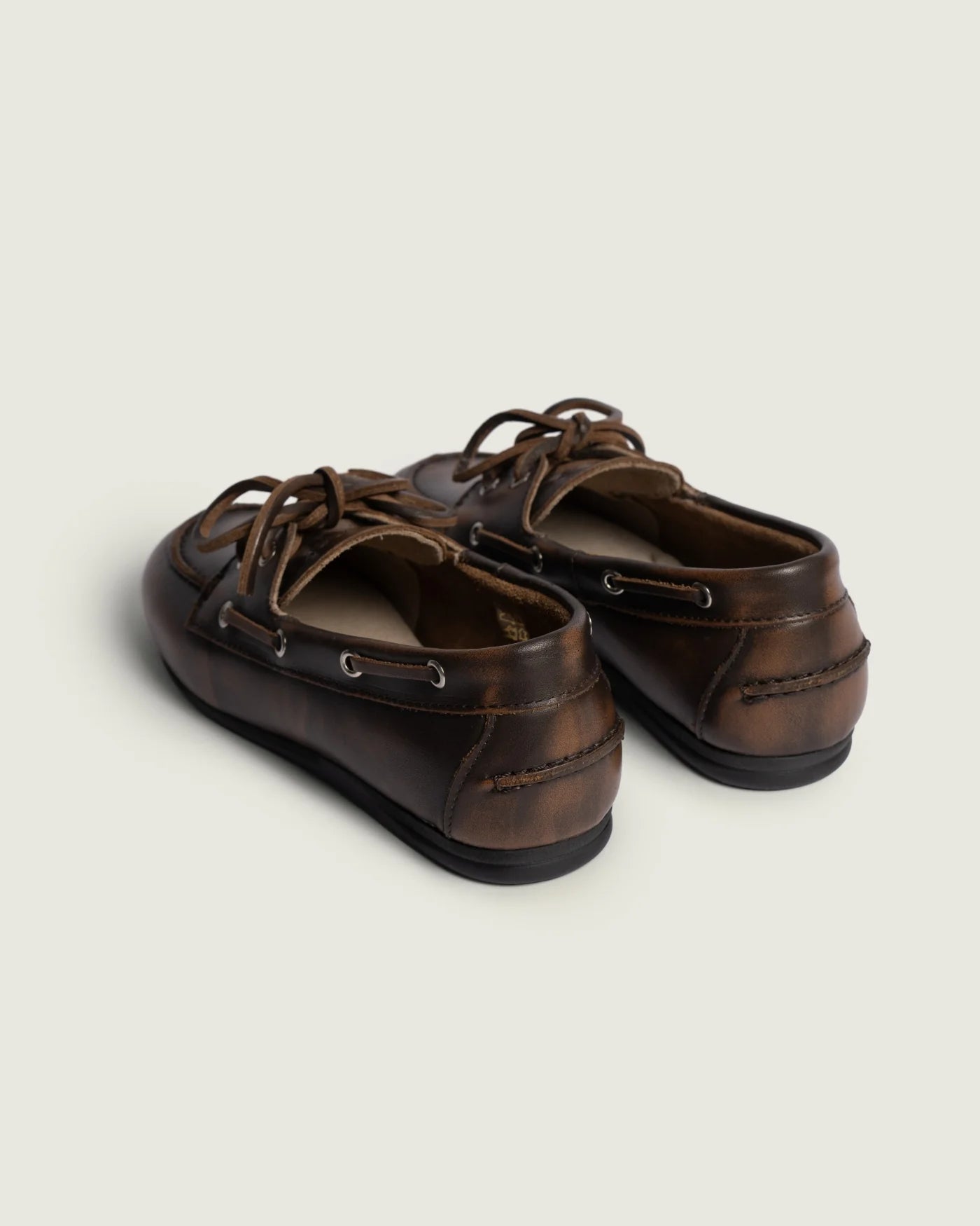 Mocassins Bateau Cuir Coffee