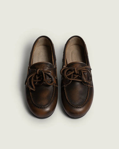 Mocassins Bateau Cuir Coffee