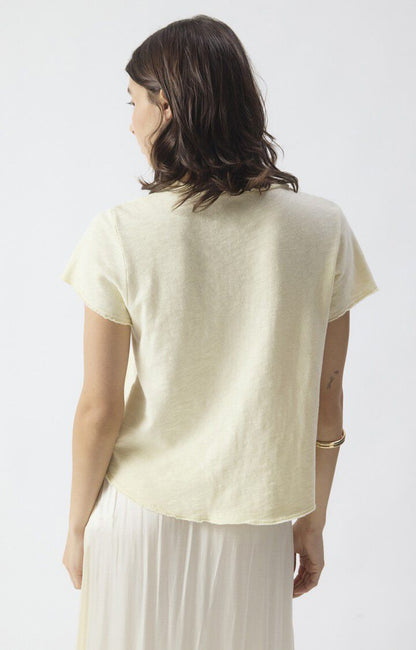 T-shirt Sonoma Col V Vanille Vintage