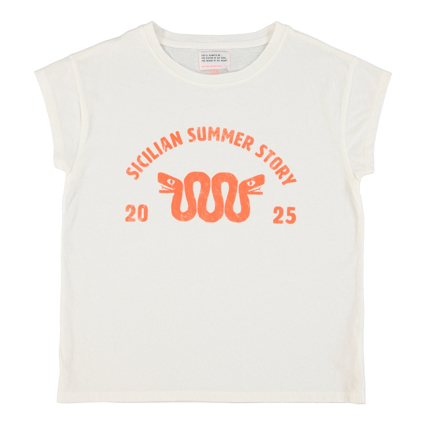 T-shirt Sicilian Summer Story Ecru
