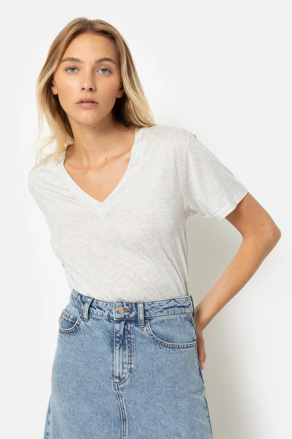 T-shirt Dalton Marled Grey