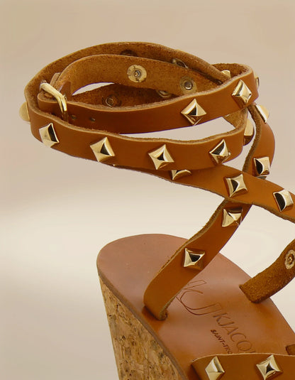 Sandales Trisulapyr Noisette Or