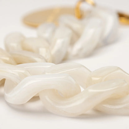 Bracelet Flat White Marble